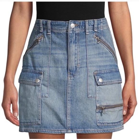 We The Free Dresses & Skirts - Free People We The Free 24 Denim Pocket / Zipper Skirt - Size 24 US